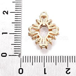 Pendenti in zirconi cubici trasparenti in micro pavè di ottone&nbsp;KK-B079-08G-01