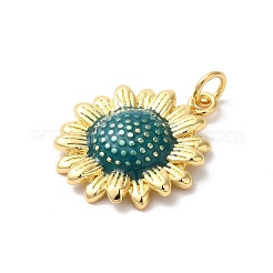 Подвески из латуни с эмалью в стойку&nbsp;KK-Z056-46G-02