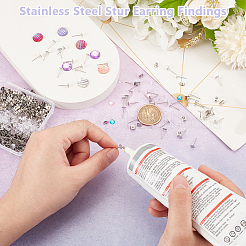 Фурнитура для сережек из нержавеющей стали 304&nbsp;STAS-UN0059-20C