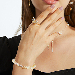 16 шт. латунные застежки с микропаве из прозрачного кубического циркония&nbsp;KK-FH0006-61