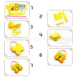 Vliesstoff Stickerei Nadelfilz Nähhandwerk von hübschen Taschenkindern&nbsp;DIY-H140-10