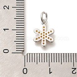 Латунные подвески с микропаве из оранжевого кубического циркония KK-L225-016P