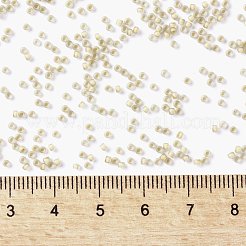 TOHOラウンドシードビーズ  日本製シードビーズ  （369fm）ベージュの裏地付きクリスタルマット  15/0  1.5mm  穴：0.7mm  約3000PCS /ボトル  10 G /ボトル&nbsp;SEED-JPTR15-0369FM