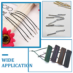 300 шт. 2 стиля железных складных обжимных наконечников&nbsp;FIND-ME0002-97