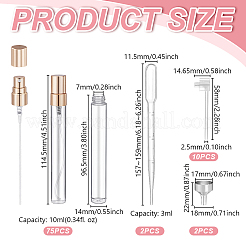 75 стеклянный флакон для духов многоразового использования&nbsp;AJEW-GA0009-13