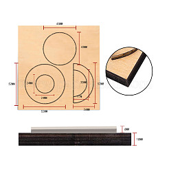 Геометрические формы для резки дерева&nbsp;DIY-WH0169-08