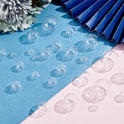 36 шт. 9-х видов бусины-шарики из дутого стекла ручной работы с двумя отверстиями GLAA-GO0001-11