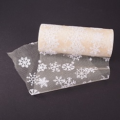 Cintas de malla decorativa de copo de nieve&nbsp;OCOR-P010-G02