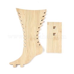 Стойка для хранения украшений из бамбука в форме ступни ODIS-G018-01B-01