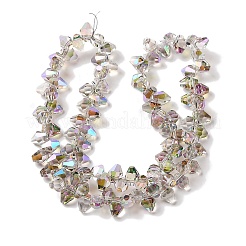 Нити гальванических бусин с полурадужным покрытием&nbsp;EGLA-H104-07A-HR03