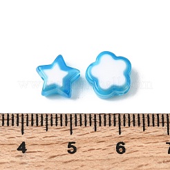 200шт 5 стиля прозрачные акриловые бусины TACR-FS0001-54E