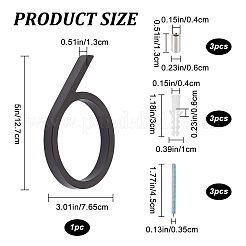 Этикетки с цифрами из цинкового сплава&nbsp;FIND-WH0061-83G