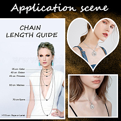 30 шт. набор из цепочек с плоским кабелем из нержавеющей стали 304 STAS-BBC0005-02