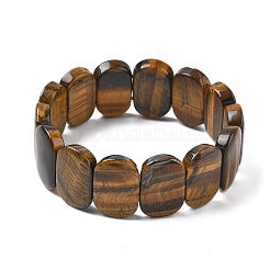 Браслеты из натуральных бусин тигрового глаза для женщин и мужчин&nbsp;BJEW-I323-02E