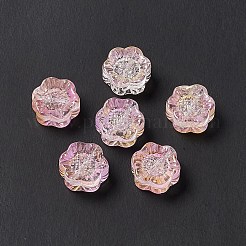 Гальваническим стеклянные бусины&nbsp;GLAA-G090-01