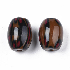 Двухцветные акриловые бусины OACR-S038-024