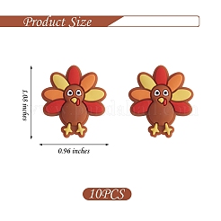 10 pz perline di silicone a forma di tacchino&nbsp;JX654A