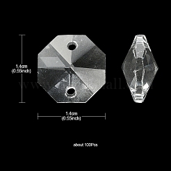 Прозрачные стеклянные соединители k9&nbsp;GLAA-YW0001-100