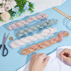 4 rotolo di filato mohair sfumato a 4 colori&nbsp;OCOR-CY0004-09B