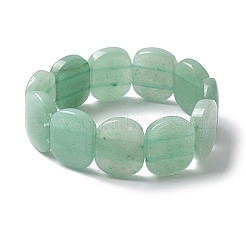 Bracelets extensibles en perles de verre faites à la main pour hommes et femmes&nbsp;BJEW-G738-01B-08