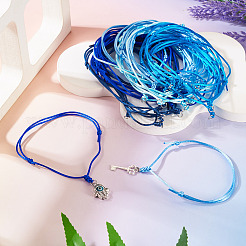 50шт 5 цвета регулируемый нейлоновый шнур для изготовления браслета&nbsp;BJEW-TA00670