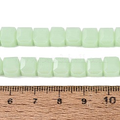 Fili di perline giada di vetro imitato&nbsp;GLAA-R041-8x8mm-B04