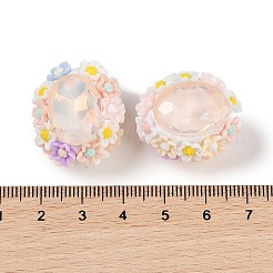 Perles de strass en argile polymère lumineuses faites à la main&nbsp;CLAY-H003-05B