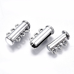 3-пряди латунные магнитного слайд замок застежки X-KK-Q740-16P