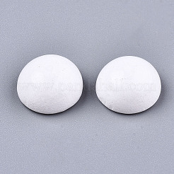 Sprühlackierte weiße Holz-Cabochons&nbsp;X1-WOOD-TAC0001-23A