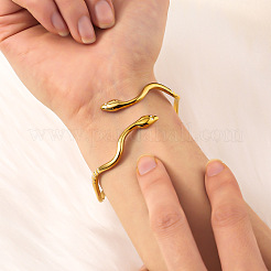 Браслеты-манжеты из нержавеющей стали 304 в форме змеи FS-WGA46EE-01