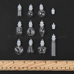 20 шт. 10 стиля подвески из прозрачного стекла для бутылок желаний GLAA-FS0002-19