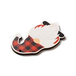 Рождественские односторонние деревянные большие подвески с принтом&nbsp;LS-WOOD-H102-01D