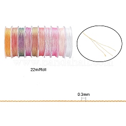 10 рулон 3-слойного металлического полиэфирного шнура&nbsp;MCOR-CJ0001-07A