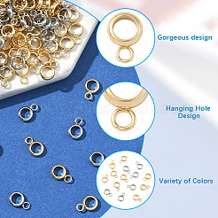 200 шт. 2-х цветные дужки из нержавеющей стали 201 STAS-BBC0008-24