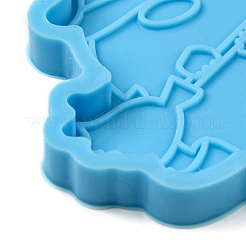 Хэллоуин гном/гном DIY кулон силиконовые Молды&nbsp;X-DIY-F142-01