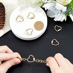 6 шт. латунные подвески-замки с винтовым карабином&nbsp;KK-HS0001-38