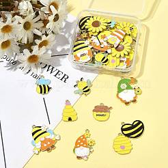 44 шт. 14 стиля эмалевые подвески из сплава с пчелиной тематикой&nbsp;FIND-FS0004-45