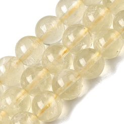 Нити из натуральных бусин лимонного кварца (обработанных нагреванием)&nbsp;G-G286-A04-10mm-01