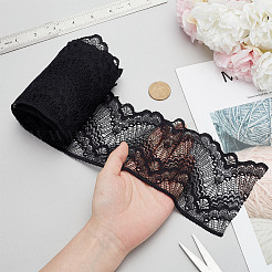 Нейлоновая веерная лента с вышивкой OCOR-WH0078-181