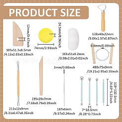 32 stücke 4 arten holz doppel köpfe modellierung ton sculpting werkzeuge set&nbsp;TOOL-BC0003-39