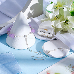 2шт 925 серебряных цепочки-слайдера для изготовления браслета&nbsp;MAK-BBC0001-23