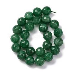 Природные окрашенные белого нефрита нитей бисера G-K390-A19-01