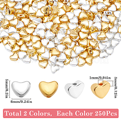 500шт бусины из сплава 2 цветов&nbsp;FIND-SP0002-21