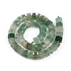 Природный зеленый бисер пряди клубники кварца&nbsp;G-T140-31