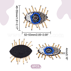 Заплатки из войлочной ткани от сглаза PATC-WH0007-13