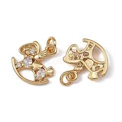Messingpflaster klare Zirkonia Charms&nbsp;XGRQ4D438-658G