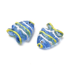 Выпечка окрашенные стеклянные бусины LAMP-I032-01G