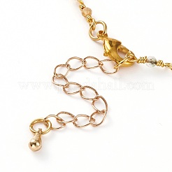 Круглые ограненные браслеты из натурального турмалина BJEW-JB05768-02