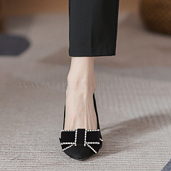 4 шт. 2-х цветные украшения для обуви из бархата с бантом DIY-WR0004-09