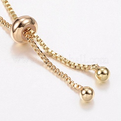 Регулируемые латунные браслеты Боло BJEW-P200-11G